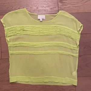 GREYLIN Lime Green Blouse - Crop Style